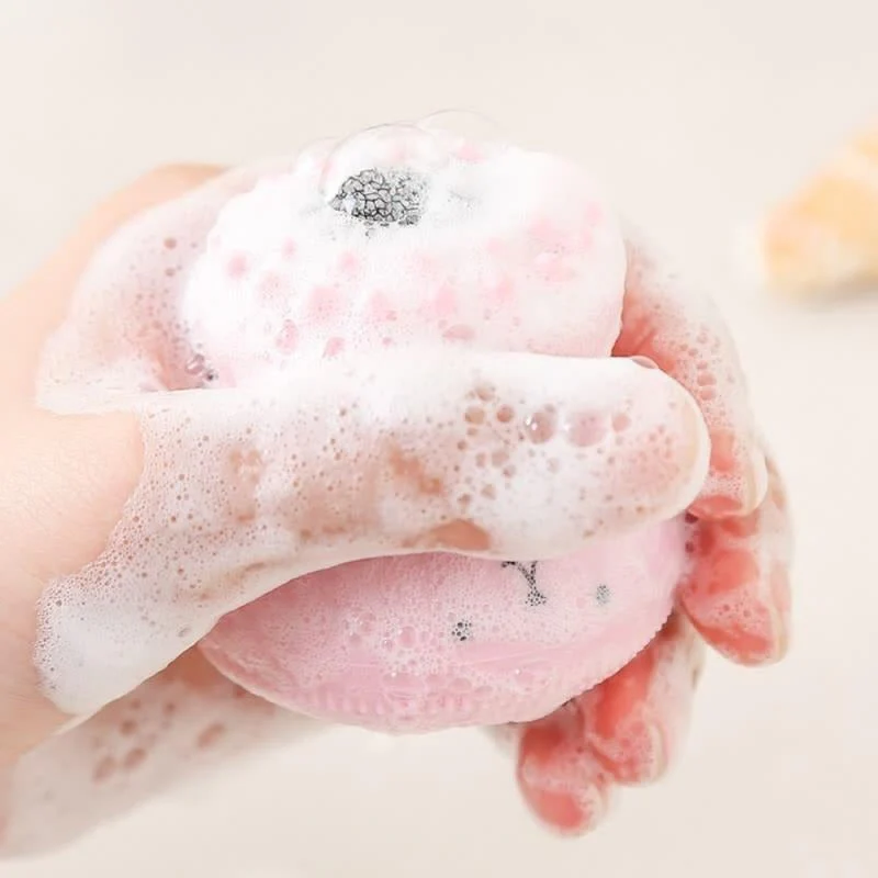 Silicone Design Octopus Shape Facial Sponge Cleansing Brush, Face Pore Cleaner, Acne & Oil Removal - Image 4