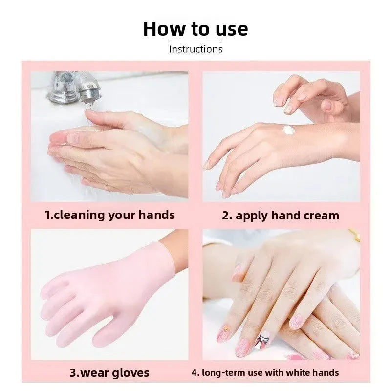 Silicone Hand Moisturizing Lotion Gloves - Image 6