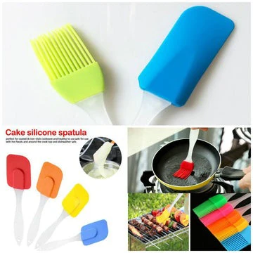 Silicone Spatula And Pastry Brush Set (Multicolour) - Image 2