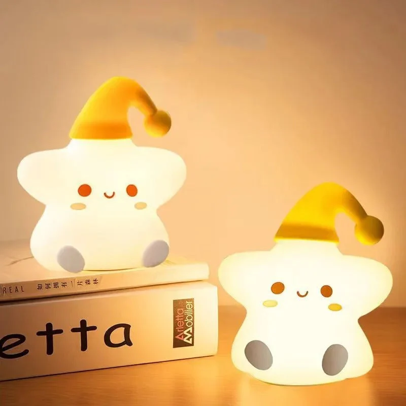 Silicone Star Touch Sensor Table Lamp