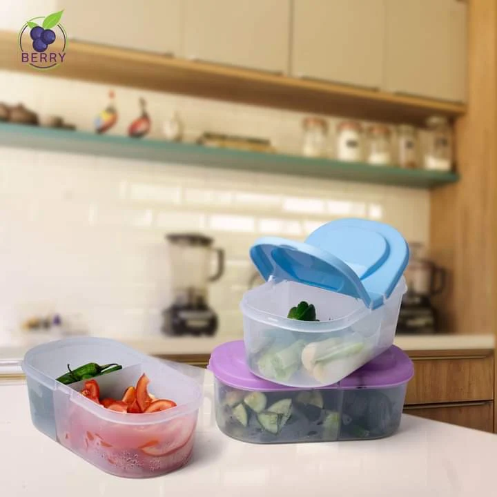 Splash Dual Compartment Food container - Pack Of 2 - Image 2