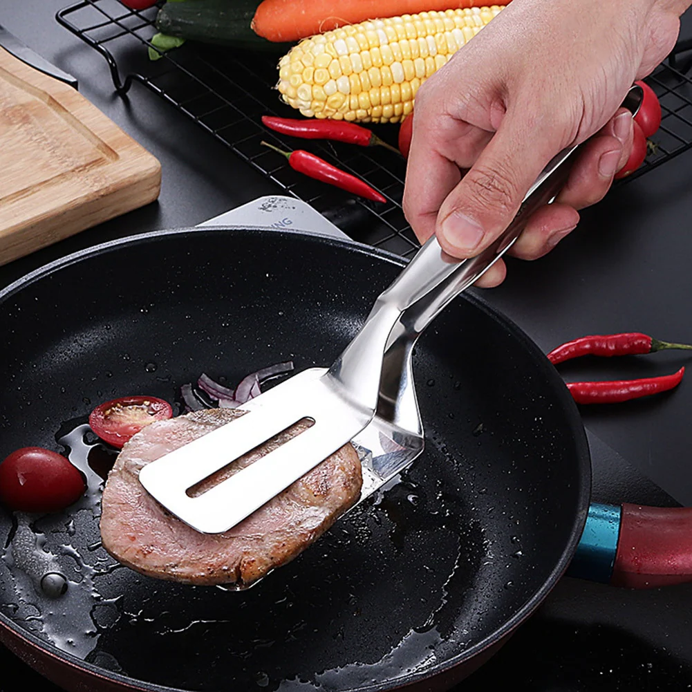 Stainless Steel Double Sided Frying Fish Tong