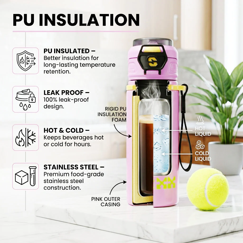 Stainless Steel Insulated Water Sports Sipper Bottle - Image 4