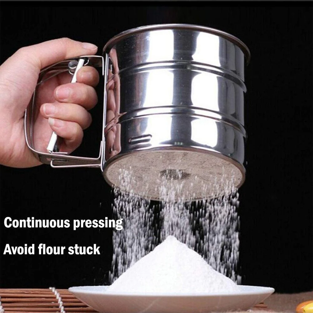 Stainless Steel Handheld Sieve Cup Flour Sifter. - Image 4