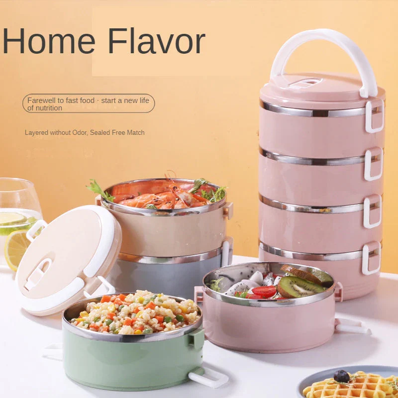 Stainless Steel Thermal Insulation Lunch Box - Image 2