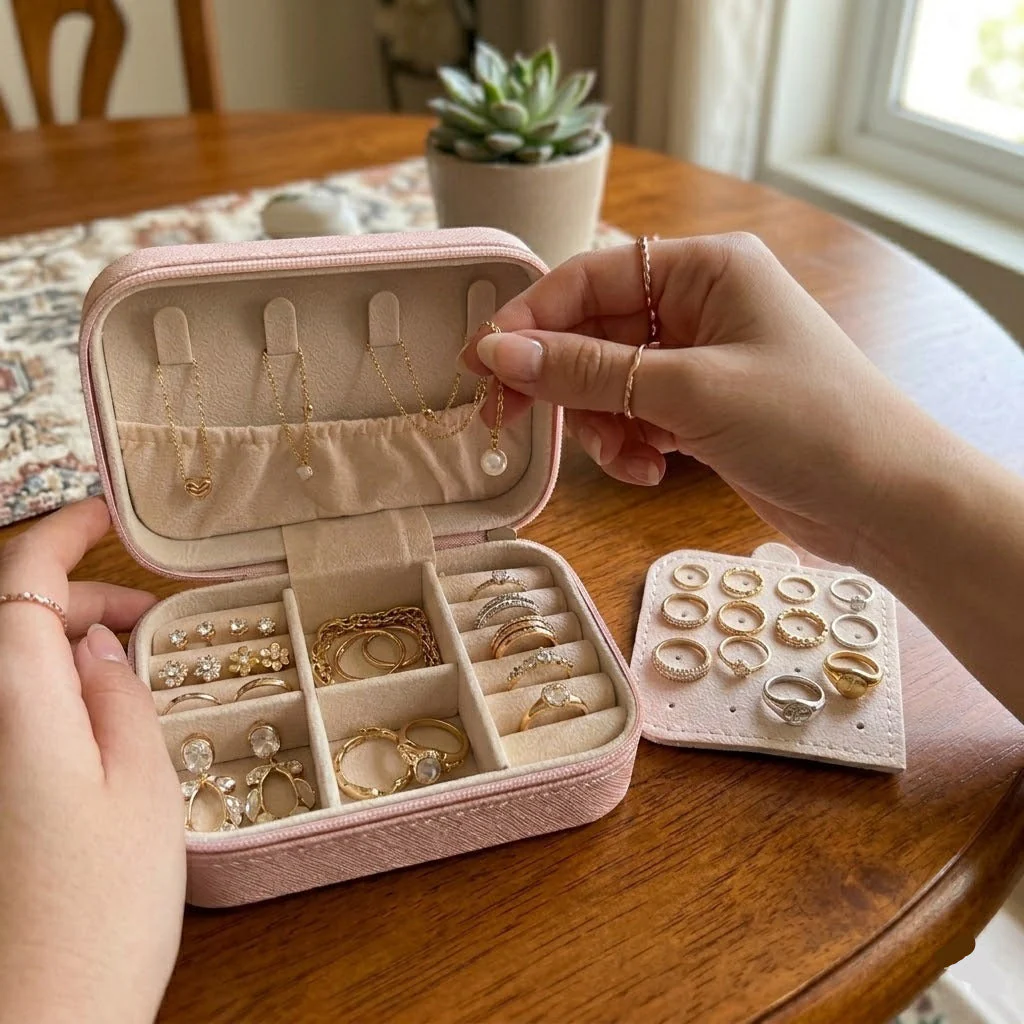 Stylish Portable Jewelry Organizer Box - Image 3