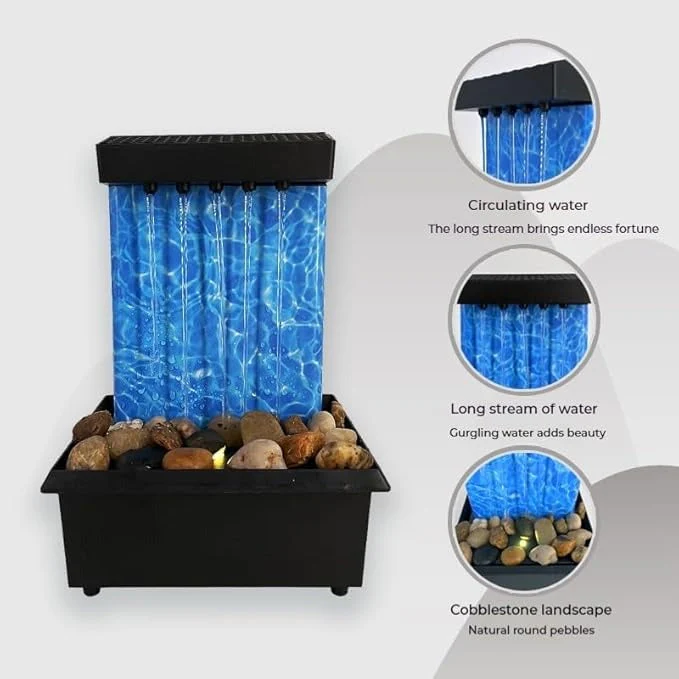 Tabletop Water Fountain with Light - Image 4