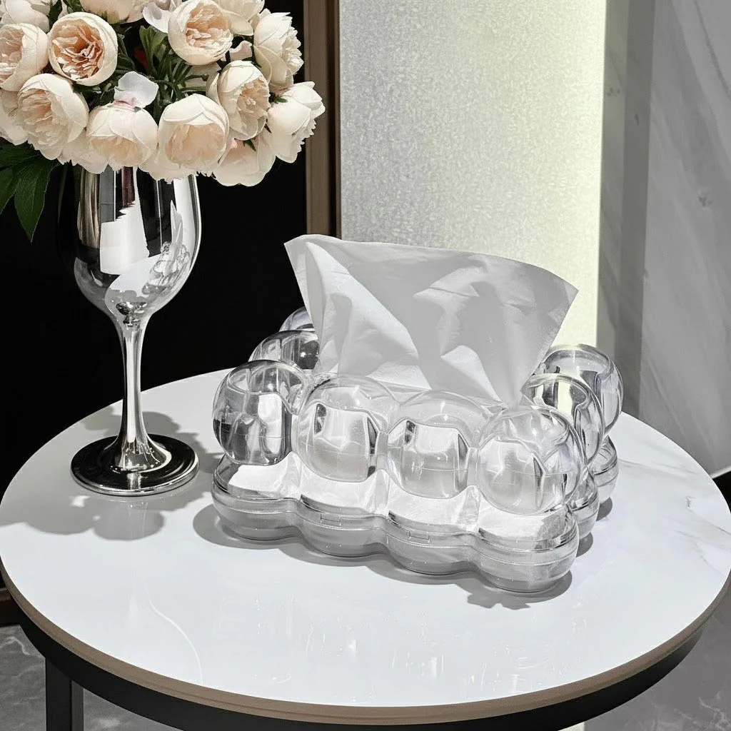 Transparent Creative Bubble Tissue Box - Image 2