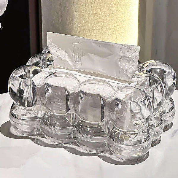 Transparent Creative Bubble Tissue Box - Image 3