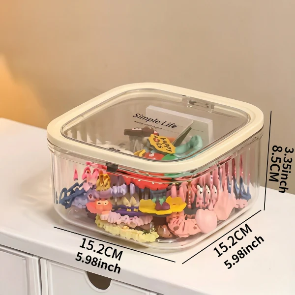 Transparent Mini Desktop Storage Box - Image 5