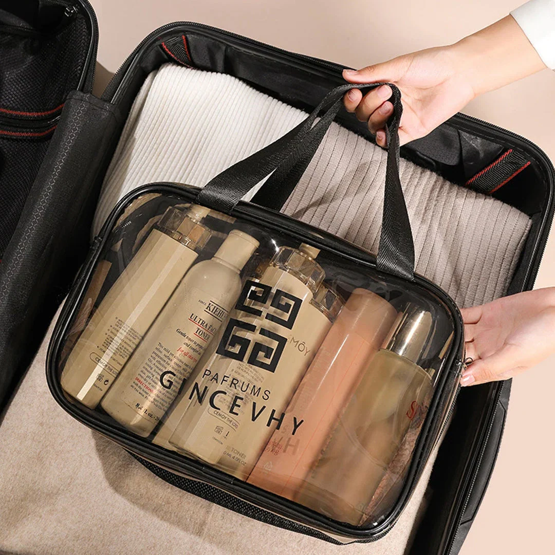 Transparent Multipurpose Traveling Cosmetic Bag - Image 5