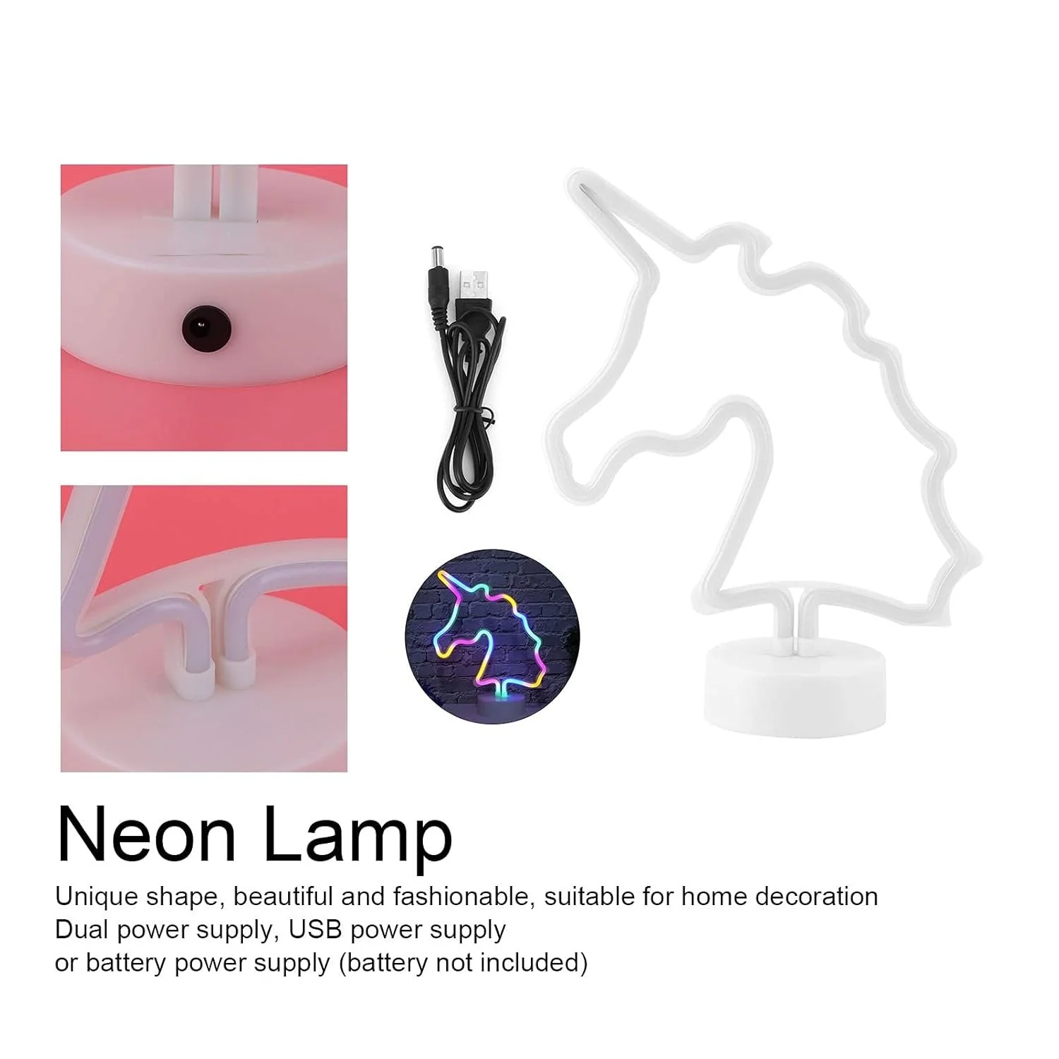 Unicorn Neon LED Night Light - Image 4