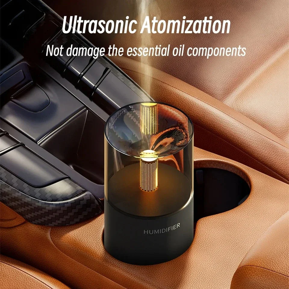 USB Electric Candlelight Aroma Humidifier - Image 3