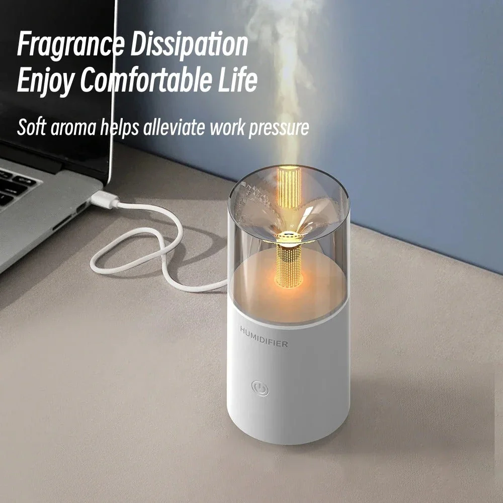 USB Electric Candlelight Aroma Humidifier - Image 4