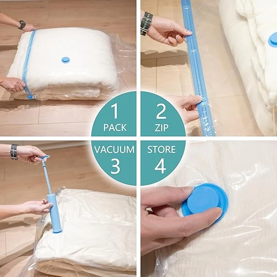Vacuum Storage 5 Pcs Sealed Bags With Hand Pump - Image 5