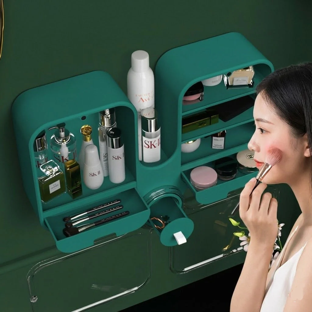 Wall-Mounted Makeup & Cosmetic Organizer - Image 2