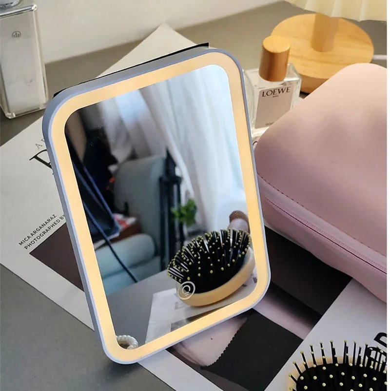 Waterproof Makeup Storage Bag with Detachable LED Mirror - Image 4