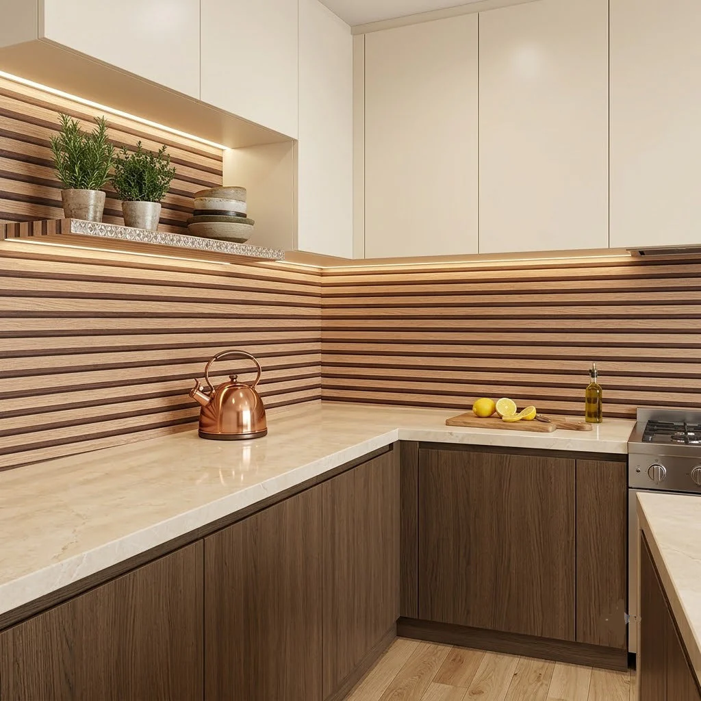 Waterproof Wood Texture Marble Sheet (60cm x 2m) - Image 3