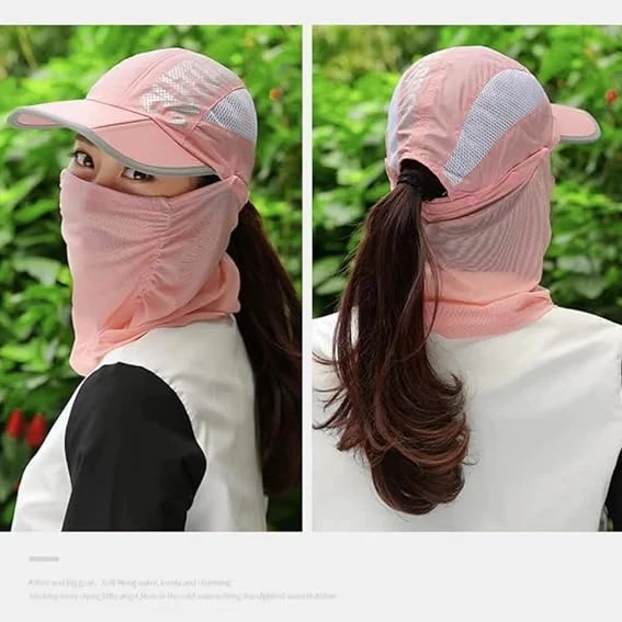 Summer Cap with Detachable Mask - Image 3